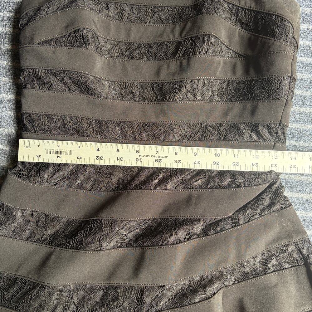 White House Black Market Strapless Cocktail Dress Size 4 Lace - Picture 6 of 9
